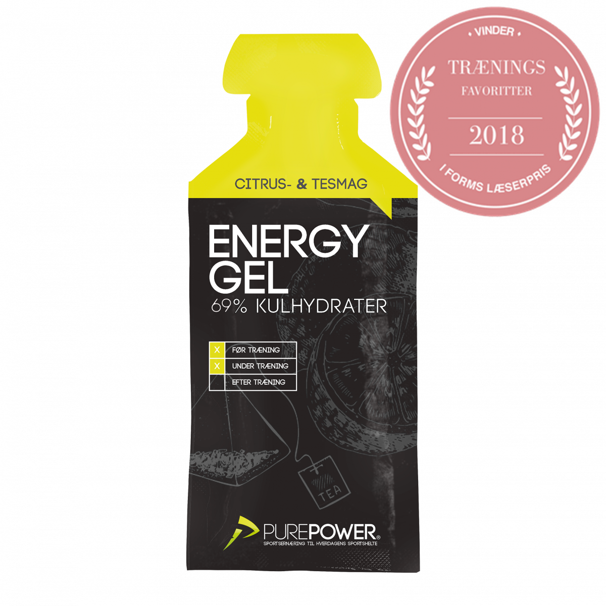 Energy Gel CitrusTe stk Energi Gel PurePower