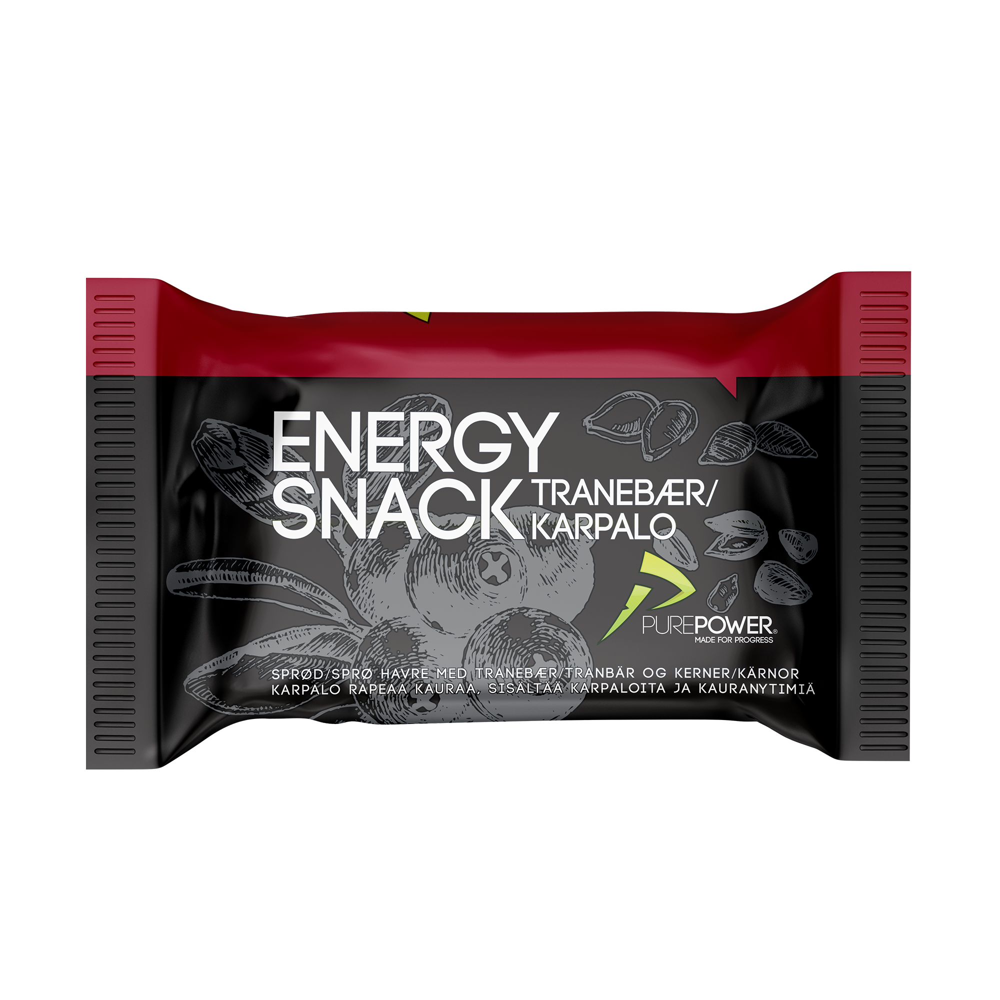 Energy Snack Tranebær stk